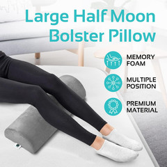 Half Moon Recliner Knee Neck Leg Rest Cushion Sofa Foot Rest Pillow for Sleeping