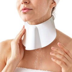 Tracheostomy Shower Cover for Adults 15.5″ to 22.0″ – Soft Vinyl Neck Protector