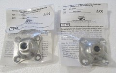2pcs APC SS-425BH Prosthetic Stainless 4 Hole Pyramid Adapter w/ Center Hole