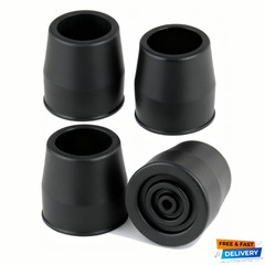 Rubber 4 pcs Walker Tips 1 1/8“ Heavy Duty, Replacement Tips for Walkers, Co…