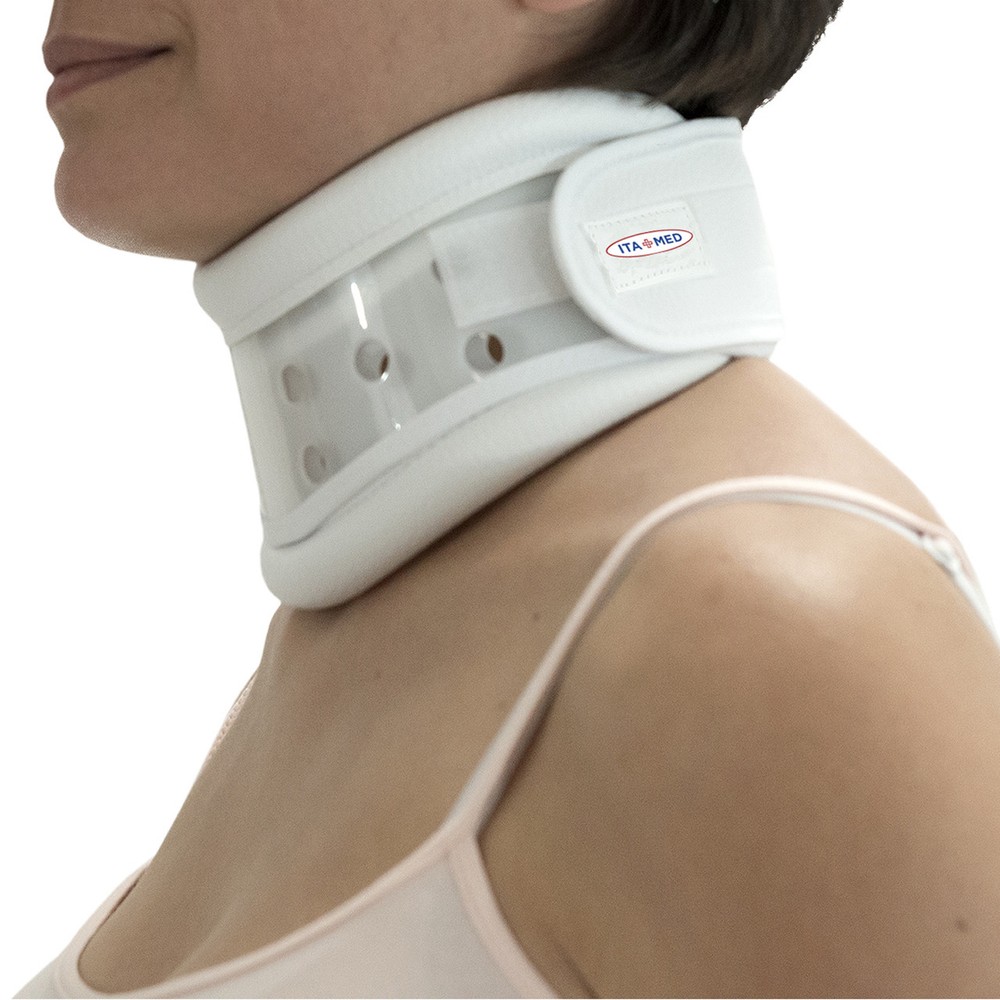 ITA-MED Rigid Plastic Cervical Collar – Adjustable Height – Made in USA