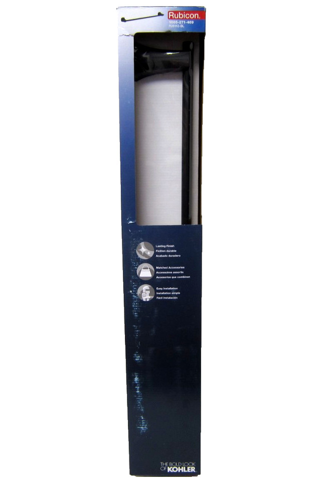 Kohler R27242-BL Rubicon 24″ Towel Bar – Matte Black- New SEALED!