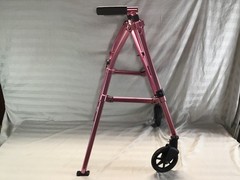 Stander 4300-RR EZ Fold-N-Go Walker Folding Rollator Regal Rose Pink