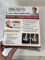DR-HO’s 2-In-1 Back Relief Belt Size A 25-41″ Stretch Support Degenerative Disc