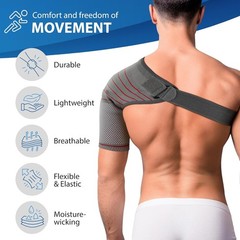 Shoulder Stability Brace Compression Sleeve for Rotator Cuff Support, Injury …