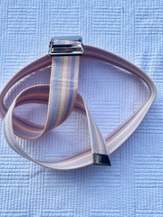 MediChoice Pastel Stripe Gait Belt 2” x 54” Transfer Assist Belt Pink Blue