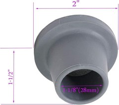 Universal Non-Skid Replacement Tips for Shower Chairs and Bath Benches – 4 Pcs