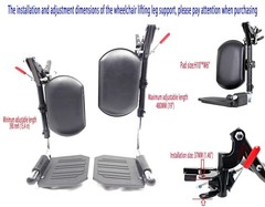 Elevating Wheelchair Legrests with Padded Calf Pads & Composite Footplates – Fit