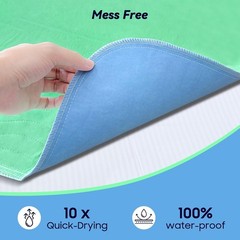 6 Pack 24” x 24” Extra Heavy Absorbency Washable Underpads, Waterproof Nursing
