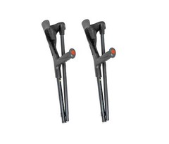 Pepe – Folding Crutches for Travel (x2 Unit, Open Cuff), Forearm Crutches for…