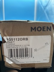 Moen YG5112ORB Voss 12” Grab Bar Oil Rubbed Bronze Bathroom Safety Bar New