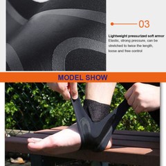 US Ankle Sport Foot Wrap Support Brace Compression Tendon Strap Elastic Bandage