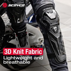 Motorcycle Knee Guards – Adjustable Protective Pads for Motocross Road Cyclin…