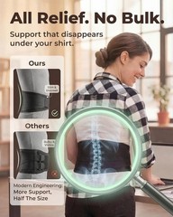 Lightweight Back Support for Herniated Disc, Breathable and Comfortable Design