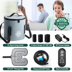 Ice Machine for Knee After Surgery w/Compression, Hip Replacement Cold Therap…