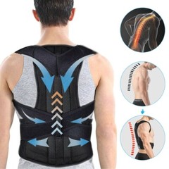 Men / Women Adjustable Posture Corrector Back Support Shoulder Back Brace Belt