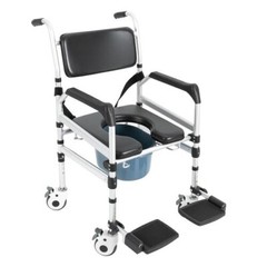 Height Adjustable Folding Shower Chair with Bidet, 352.74 lbs Capacity US!