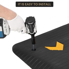 Peacefulhues Rubber Threshold Ramp 4 Rise Wheelchair Ramp Doorway Recycled