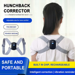 Smart Posture Corrector Back Brace LCD Sensor Vibration Reminder Adjustable 8