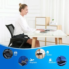 SAIREIDER Office Chair Cushion, Car Seat Cushion, Memory Foam Coccyx Cushion Pad