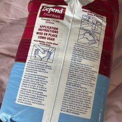 VINTAGE DEPEND New Overnight Fitted Briefs 16 Pack Size Large 1993 USA