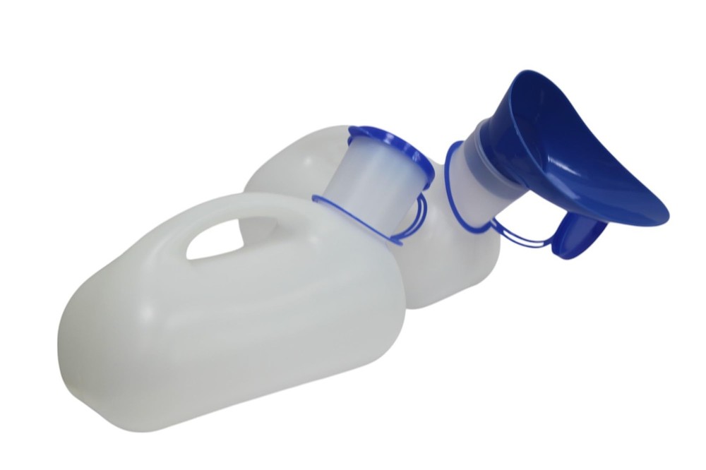 Aidapt Unisex Portable Urinal for Male/Female (Pack of 2 Count) 1L Capacity S…