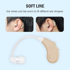 JINGHAO Rechargeable Hearing Amplifier, Invisible In Ear With Case