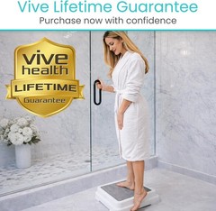 Heavy-Duty Bathroom Step Stool, Slip Resistant, Great for High Beds and Bathtubs