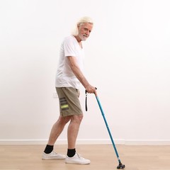 REHAND Walking Cane for Men & Women – Foldable, Adjustable, One Size, Red