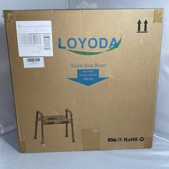 Loyoda Toilet Seat Riser /Silver Color