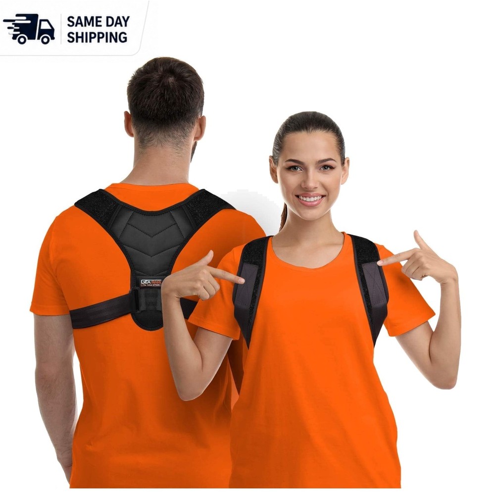 Adjustable Upper Back Brace for Men & Women – Clavicle Support & Pain Relief