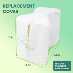 Komfie Bamboo Knee Pillow Cover – Replacement Leg Pillow Case – Cooling Cover