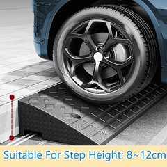 4″ Rise Rubber Curb Ramps Heavy Duty Driveway Curb Ramp 10 Ton Car Slope Ramp…