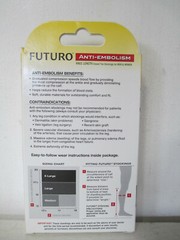Futuro Anti-Embolism Knee Length 18mm/Hg Stockings Pair WHITE Moderate Choice Sz