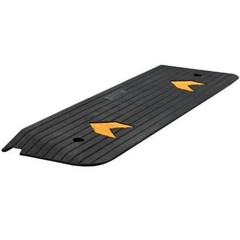 Upgraded Rubber Threshold Ramp 1 Rise Wheelchair Ramp Doorway Natural