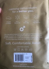 One Compress Bamboo Premium Knee Sleeve Gray Size 4XL New In Package