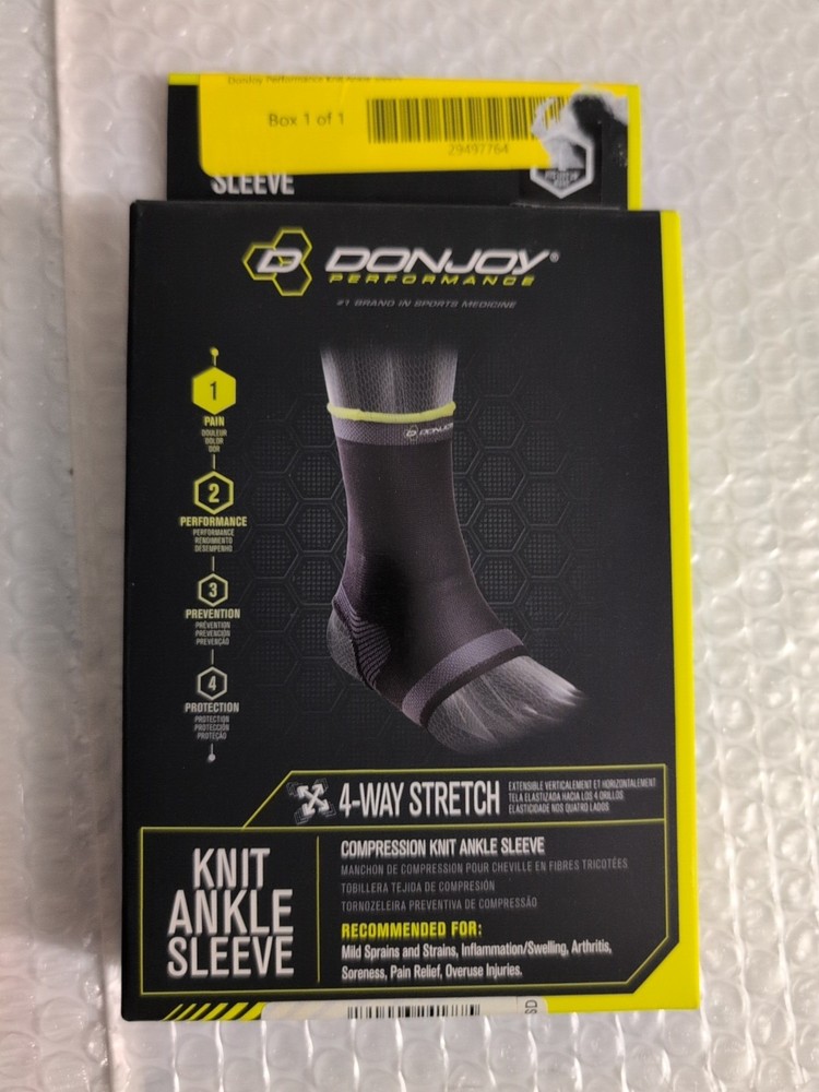 DonJoy Performance Bionic Drytex 4 West Stretch Ankle Sleeve – Large Compression