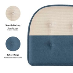 Premium Thick U-Shaped Memory Foam Chair Cushion Nonslip Rubber Back Seat Pad