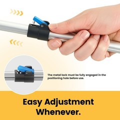 Telescopic Grabber Reacher Tool 23-41in Adjustable Trash Picker Claw Blue USANew
