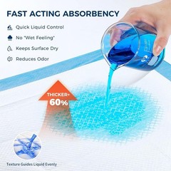 25/50 Pack Super Absorbent Disposable Underpads – XXL 30″ x 36″ Leakproof Bed Pa
