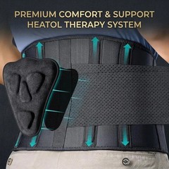 Adjustable Lower Back Support Belt Lumbar Waist Brace for Men & Women
