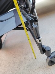 QUICKIE QXI folding WHEELCHAIR 18″ X 20″ Used Blue NO LEG REST 18″x20″