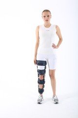 SUPPORTLİNE Adjustable Angle Knee Brace Hinged Support for Injury Surgery &Rehab