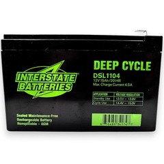 Interstate DSL1104 12V 15Ah AGM Mobile Scooter Battery Upgrade Pride, Golden