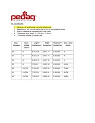 Pedag Deluxe 123 orthotic insole leather pads, gentle arch & metatarsal support