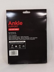 Equate Adjustable Ankle Support Brace One Size Fits Most Left/Right Black
