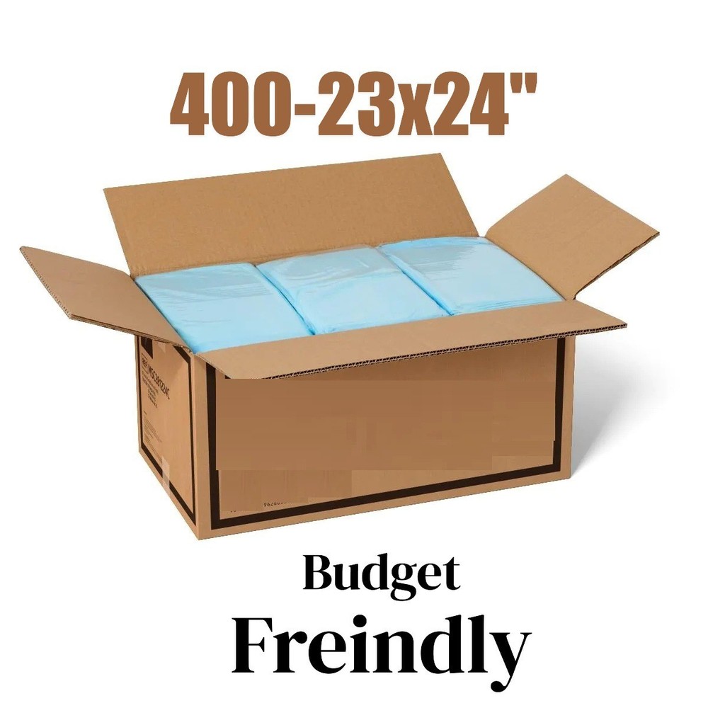 400 Pads 23×24″ Economy Multi Layer Adult Incontinence Under Pads UNDER .20ȼ ea.