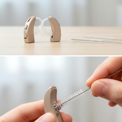 Hearing Aid Cleaning Tool Vent Tube Brush for Clean Small Holes or Pipes