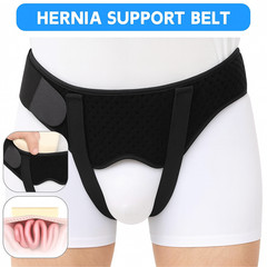 Hernia Support Belt Men Truss For Inguinal With 2 Removable Compression Pads US