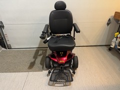 Open Box Pride Jazzy Elite ES Power Wheelchair Red w/ Charger – Unused